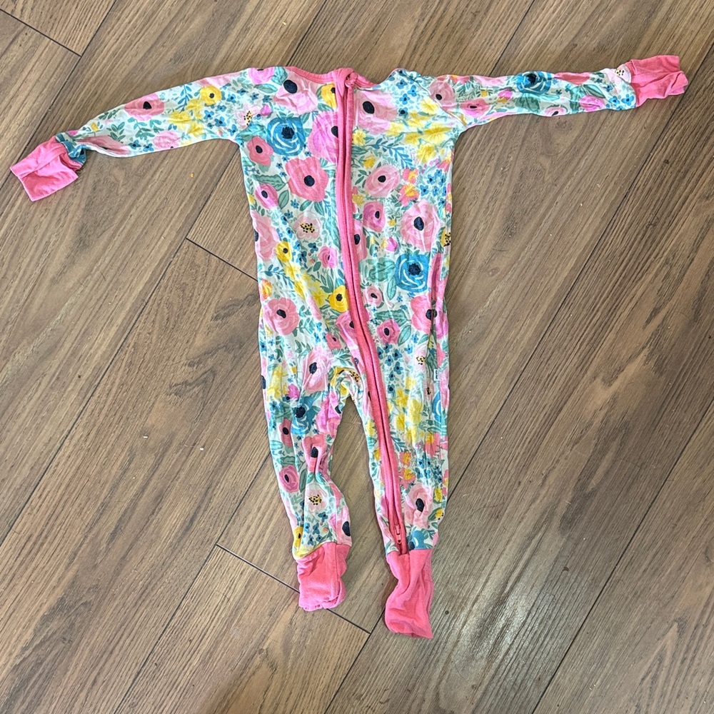 Floral Little Sleepies Zippie